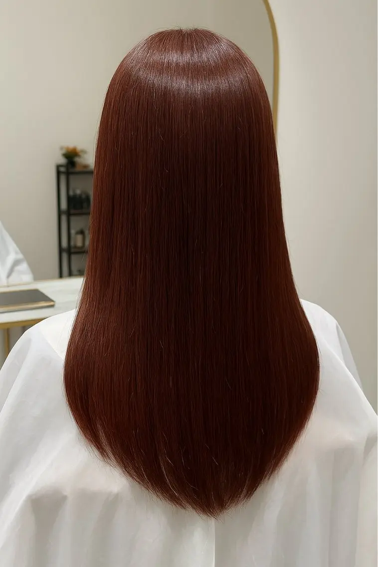 ロング ミストバング ボブ ハイライト 髪質改善 韓国風ヘア ヘアカラー 縮毛矯正 トリートメント 髪質改善/縮毛矯正/ 美髪/個室/ハラのヘアスタイル