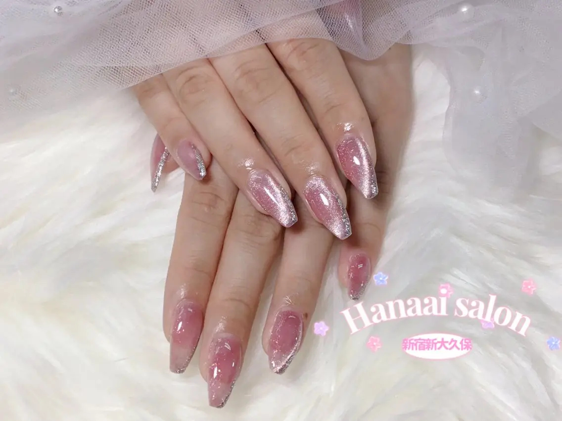 ミディアム ハンドネイル Hanaai Salon新大久保店のネイルデザイン