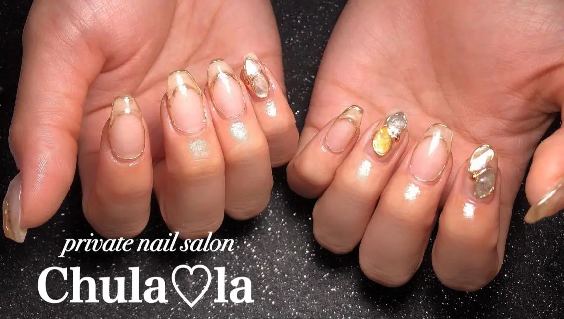 ネイル 持ち込み ハンドネイル Chula♡la 豊見城市高安のネイルデザイン