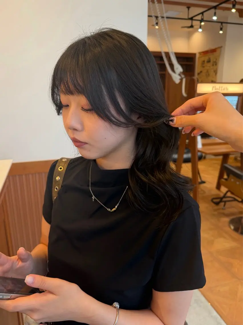 カラー ヘアカラー トリートメント NINA /長野駅前のヘアスタイル