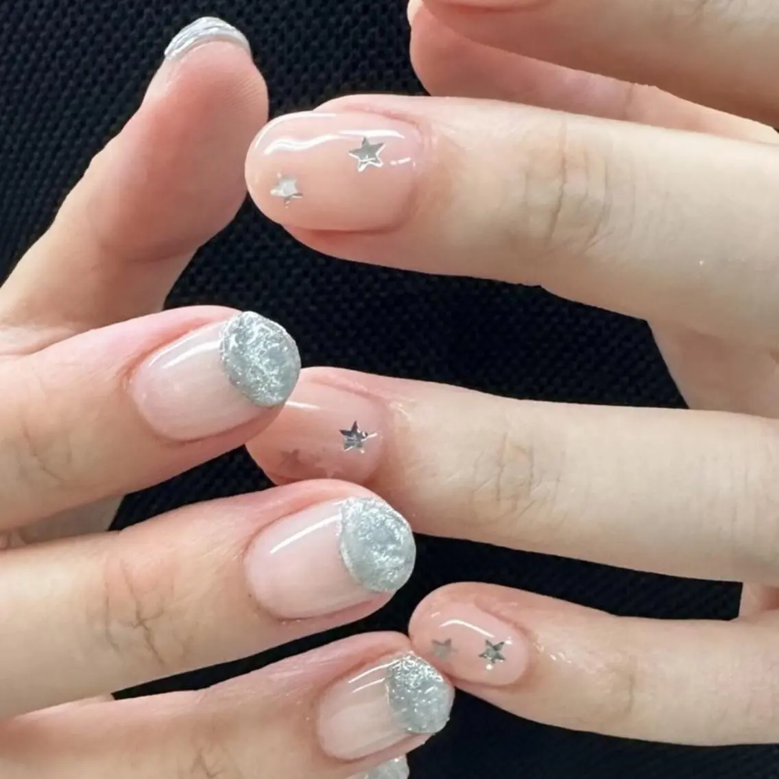 ネイル ジェルネイル 韓国ネイル ニュアンスネイル ワンホンネイル nailstudio eviz新宿店のネイルデザイン