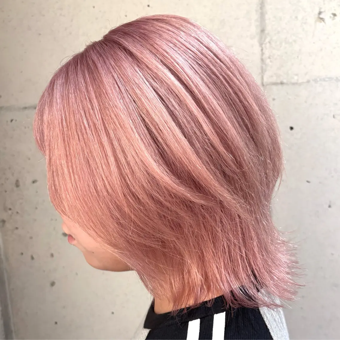 ミディアム ボブレイヤー ボブ レイヤーカット ヘアカラー 🌞名駅/ハイトーン / yuu🌞のヘアスタイル