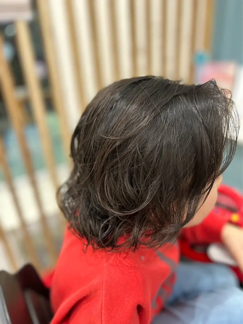 ミディアム 髪質改善 縮毛矯正 キッズヘアー ルッツのヘアスタイル