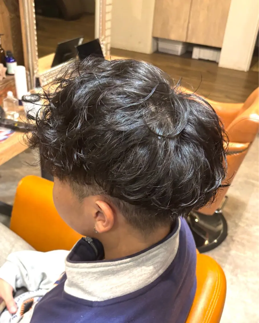 パーマ メンズ カット パーマ HARE nene🐿🍡のヘアスタイル
