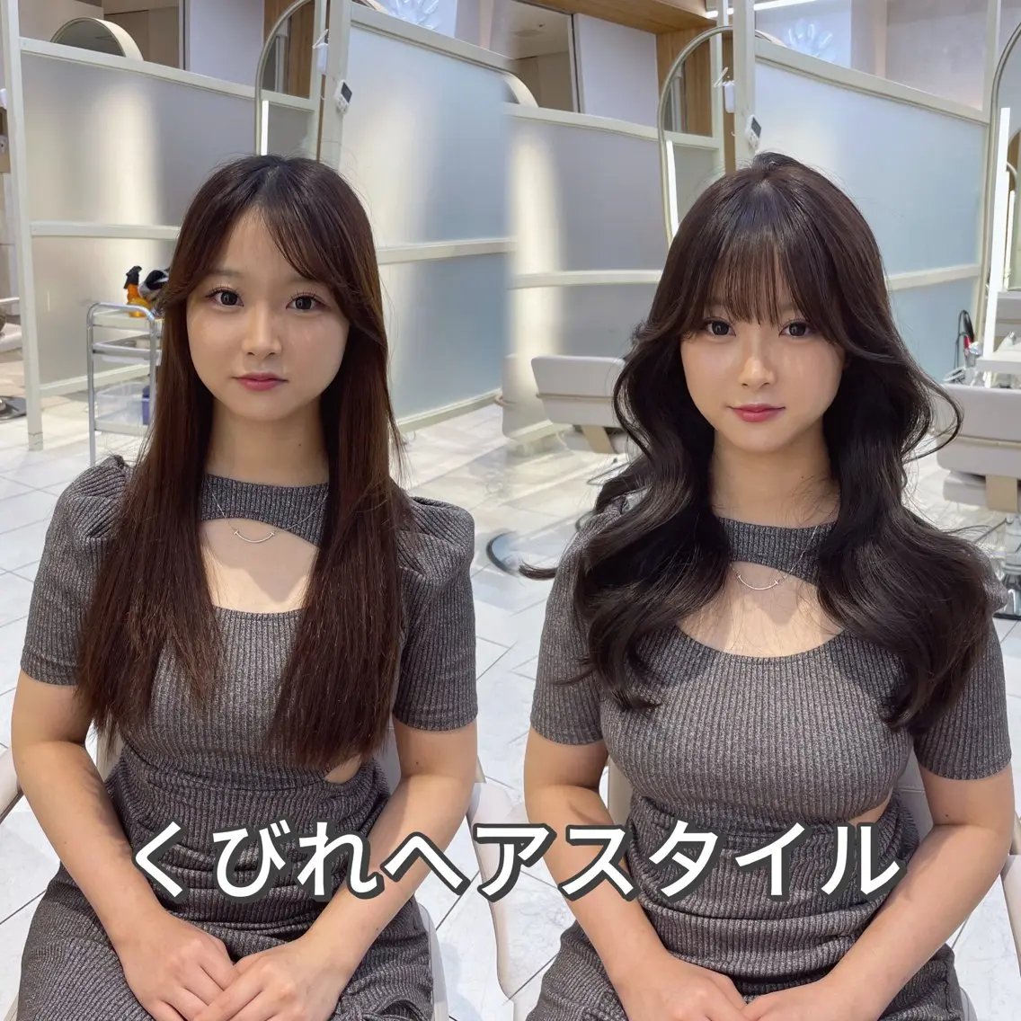 セミロング カット ヘアカラー トリートメント 顔周り/レイヤー /韓国ヘア/TAKUのヘアスタイル