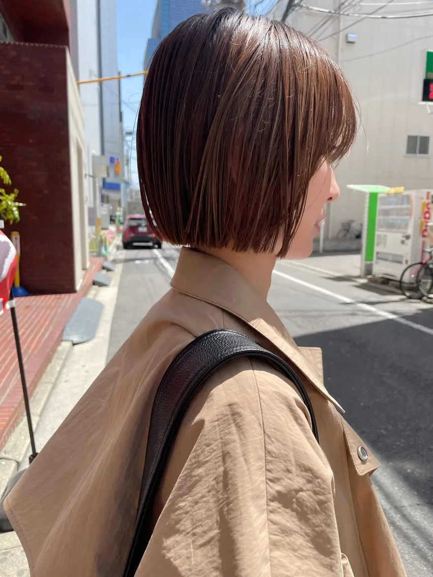 ショート カラー ボブ カット ヘアカラー トリートメント ayane⭐️ボブ・ ショート・パーマのヘアスタイル
