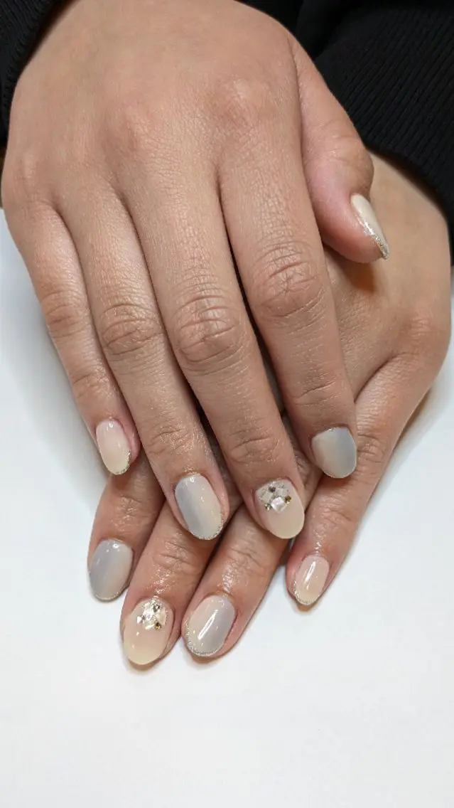 ネイル ブルー グラデーション 春ネイル Yamamoto Aのネイルデザイン