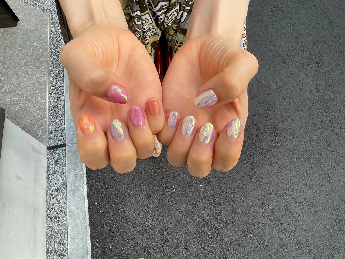 ネイル アートネイル クリアネイル フレンチネイル 氷ネイル・うるうるネイル 持ち込み MH_ Nailのネイルデザイン