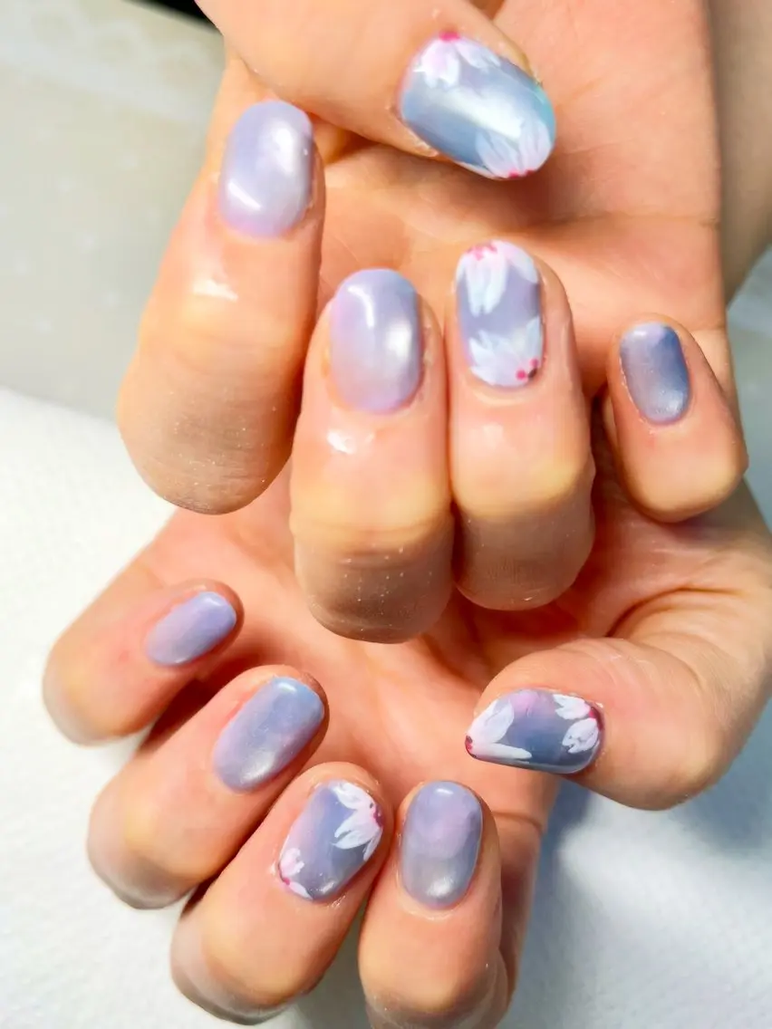 ネイル 桜ネイル 新宿ネイルサロン ジェミディローサのネイルデザイン