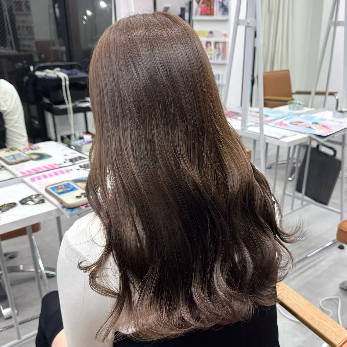 ロング カラー ヘアアレンジ ヘアカラー ブリーチなしカラー /新百合ヶ丘/安形翔のヘアスタイル