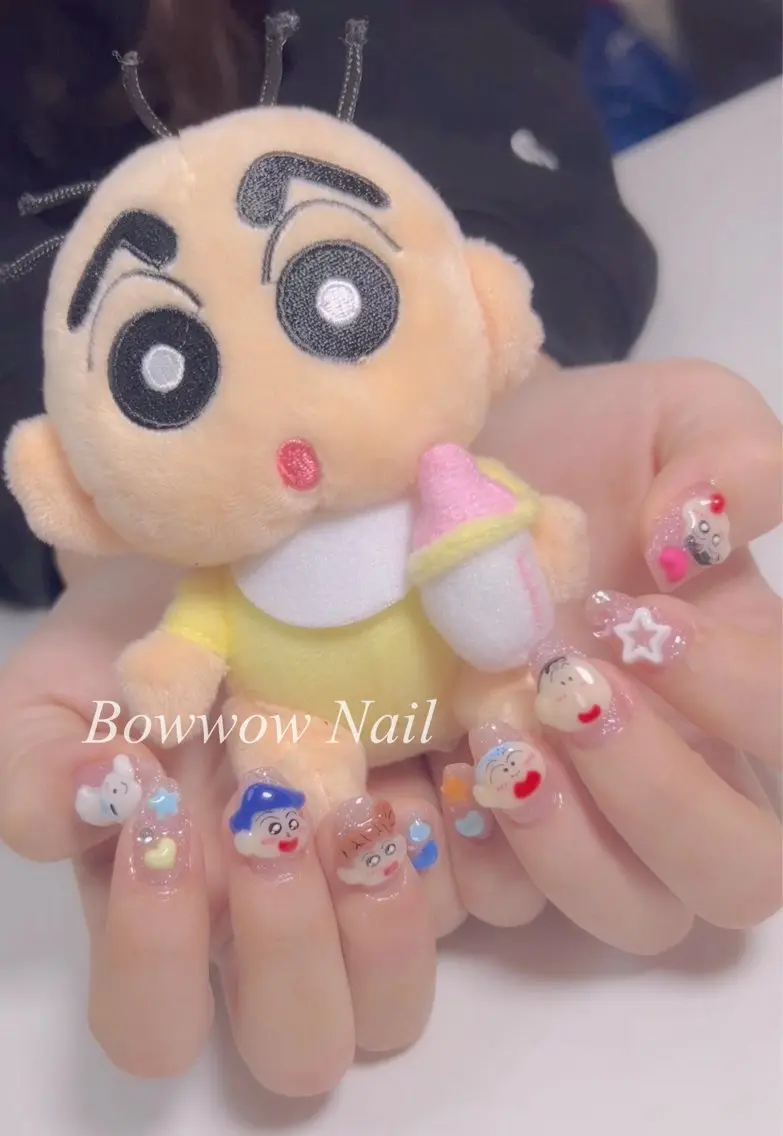 ネイル 韓国ネイル Bow wow Nail さや🧸のネイルデザイン