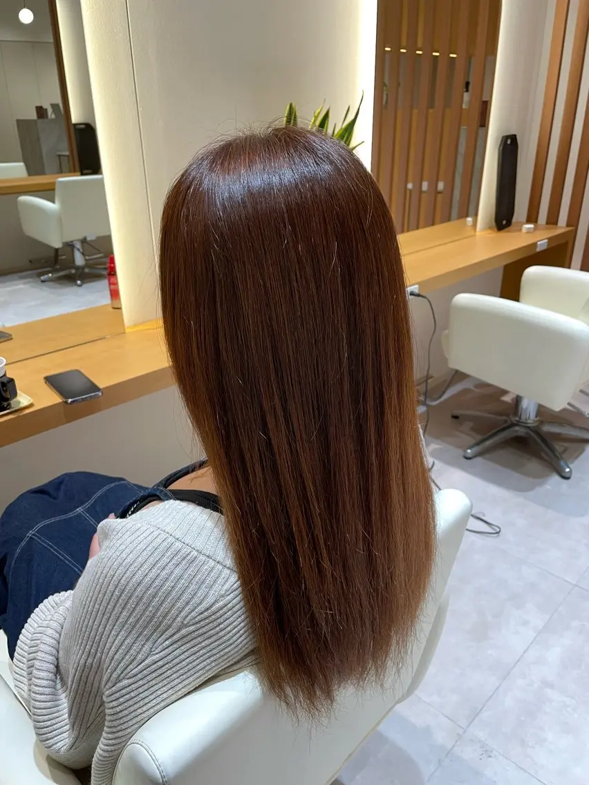 ロング ヘアカラー トリートメント 脱白髪染め白髪ぼかし TERA（寺崎）のヘアスタイル