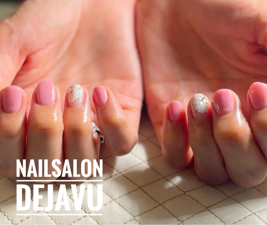ネイル アートネイル フラワーネイル 持ち込み ハンドネイル Nailsalon Dejavuのネイルデザイン