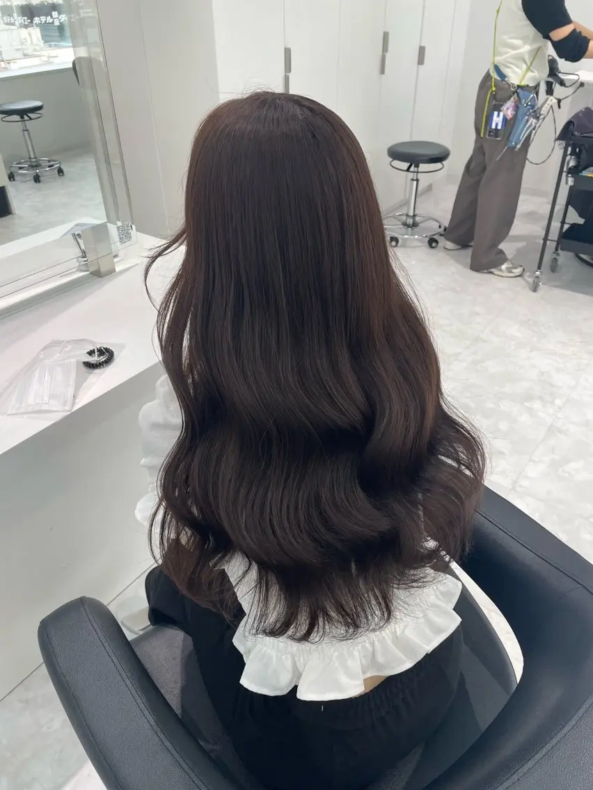 ロング カラー ブリーチ ダブルカラー ブリーチなしカラー トリートメント ヘアカラー トリートメント ブリーチなし特化 美容師💖SAE💖のヘアスタイル