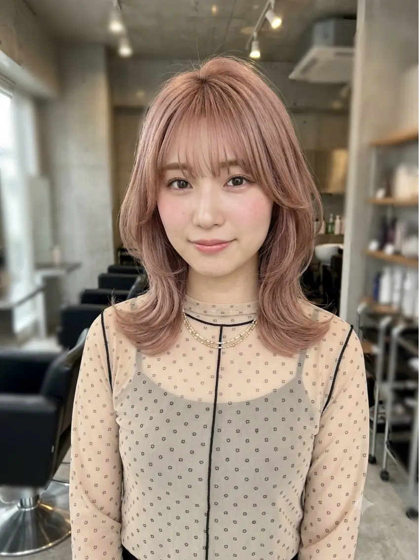 ミディアム カット TAKAHASHI LEAPSのヘアスタイル