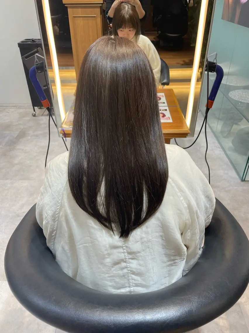 カラー ヘアアレンジ 骨格補正レイヤー／ パーマ🌸さくらのヘアスタイル