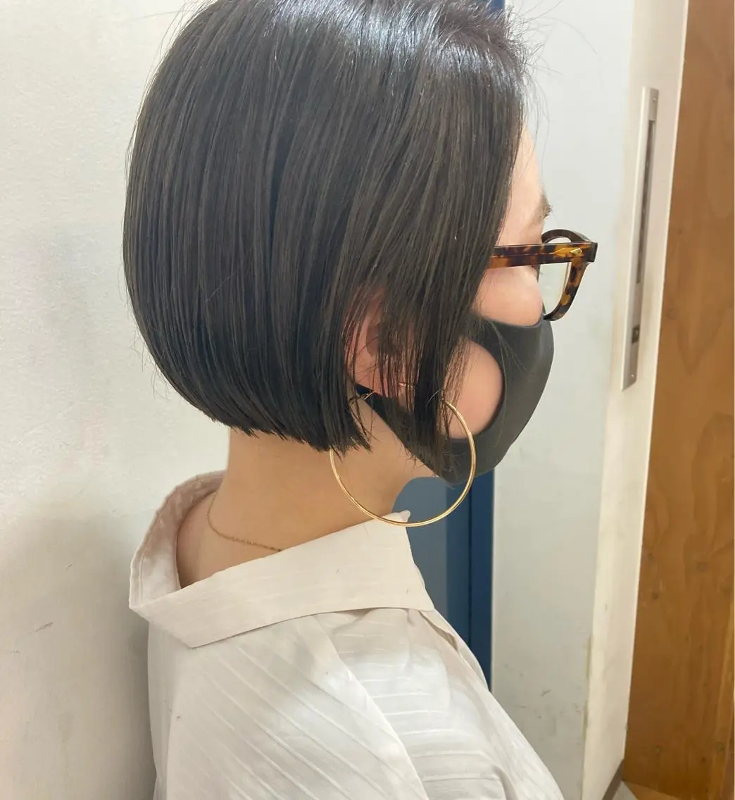 ショート カラー カット 縮毛矯正 トリートメント Hareru 豊田 修廣のヘアスタイル
