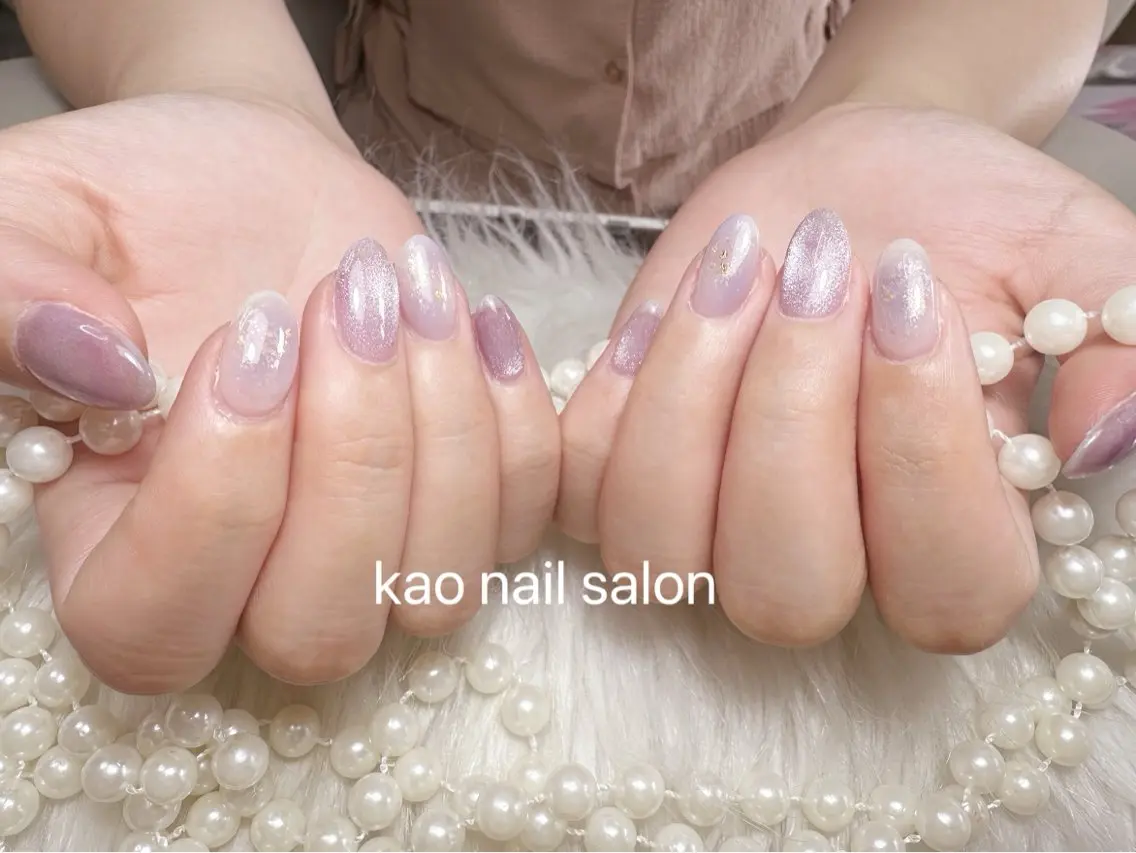 ネイル ハンドネイル kao nail マグネット/長さだしのネイルデザイン