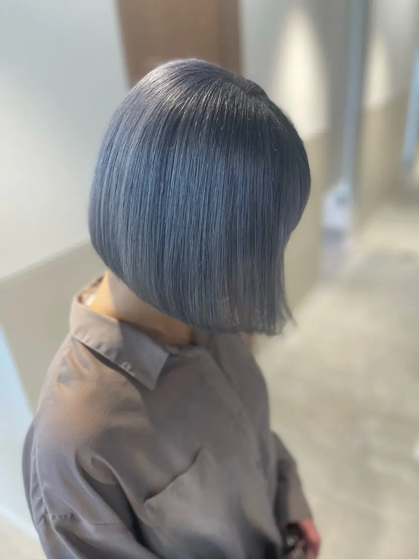 ショート ボブ カット ヘアカラー トリートメント 髪質改善&美髪カラー ボブ&ロングRINのヘアスタイル