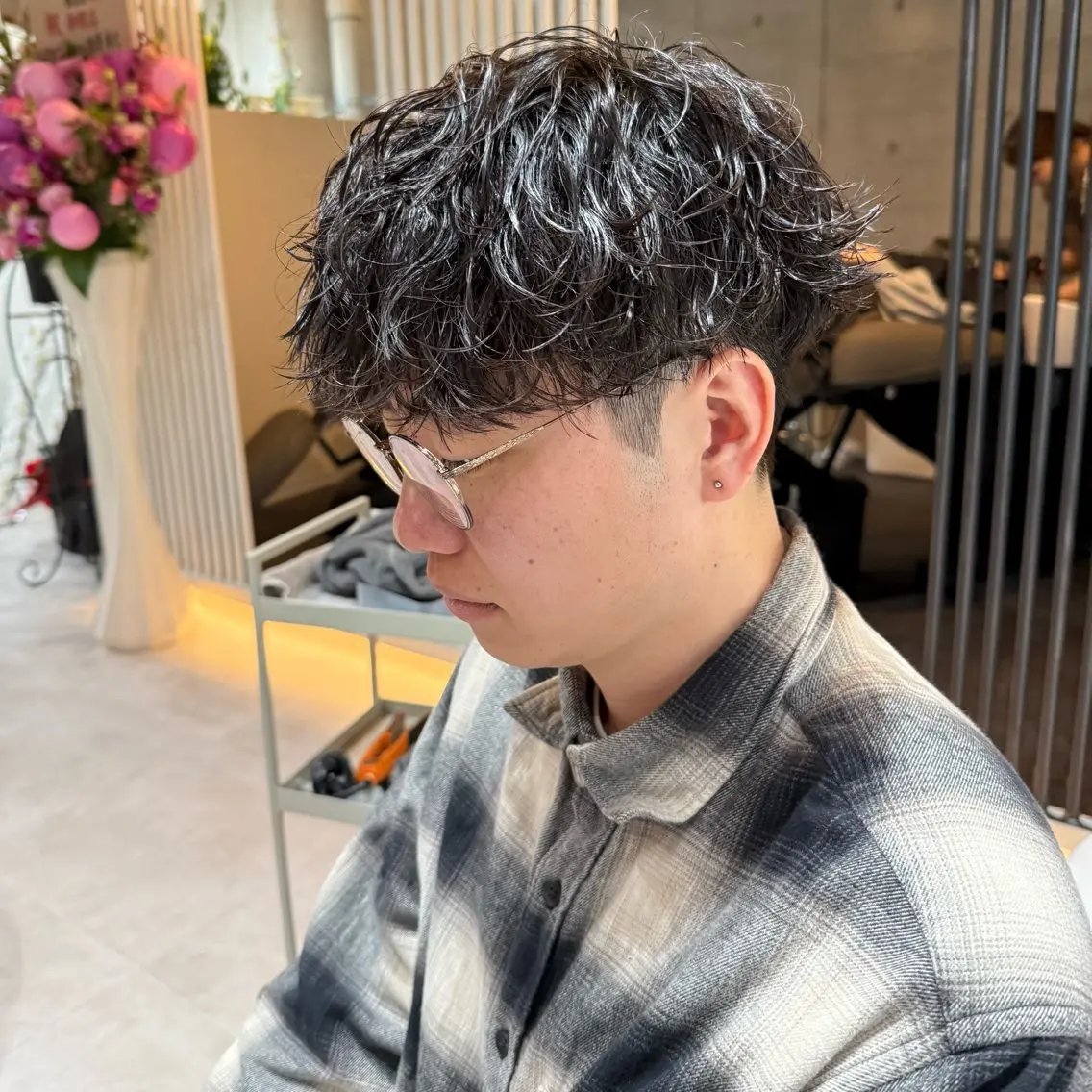 【土・日曜日限定】メンズカット＋波巻きパーマの写真