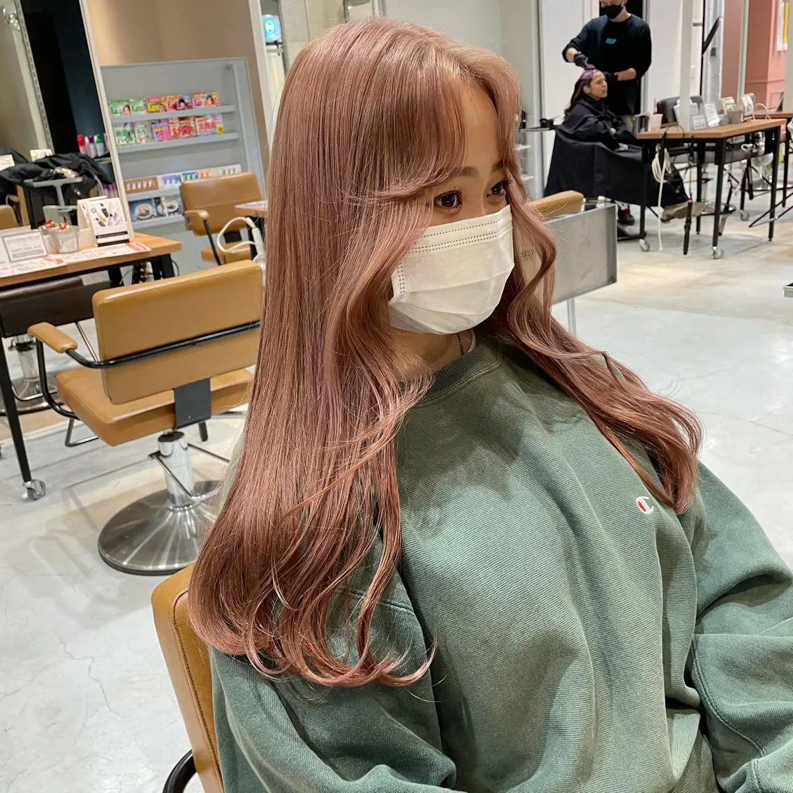 ロング カラー ヘアカラー 大阪韓国ヘア 🦋RINKAのヘアスタイル