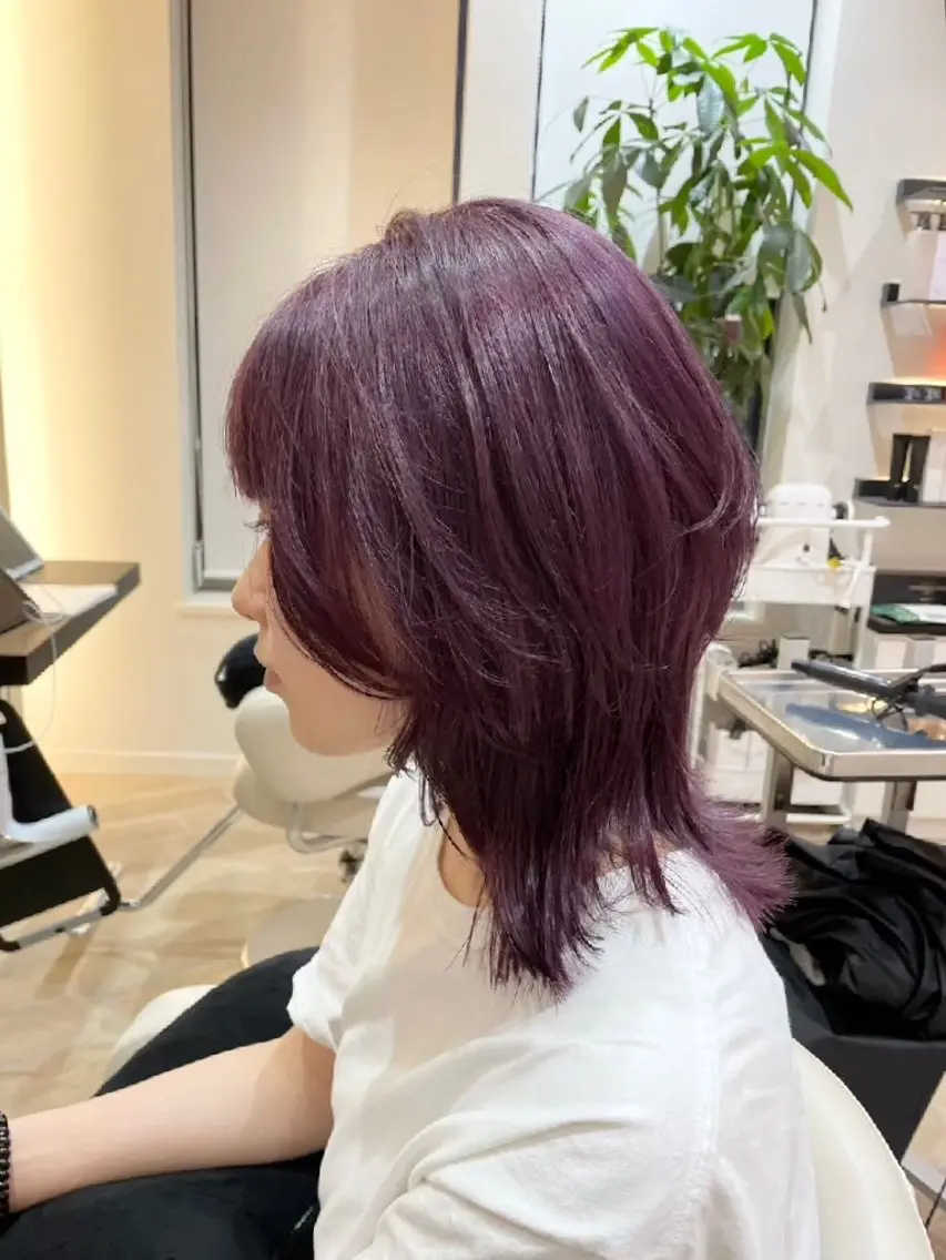 カラー 中谷 朱里のヘアスタイル