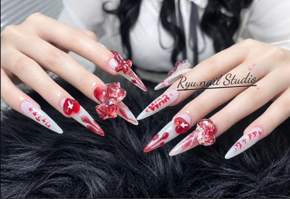 ネイル アートネイル ジェルネイル ハロウィン 韓国ネイル ハンドネイル Ryu Nail YukiChanのネイルデザイン