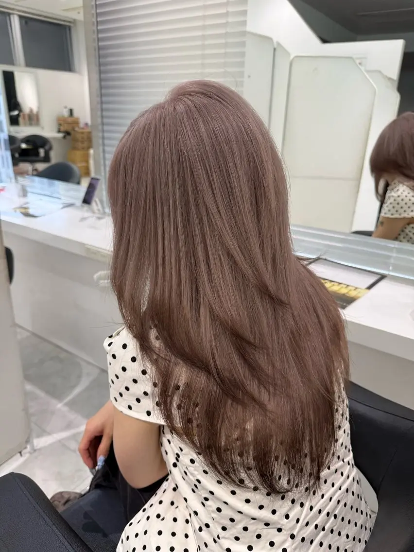 ロング カラー ヘアカラー 🤍ྀི透ける寒色 Cocoa🤍ྀིのヘアスタイル