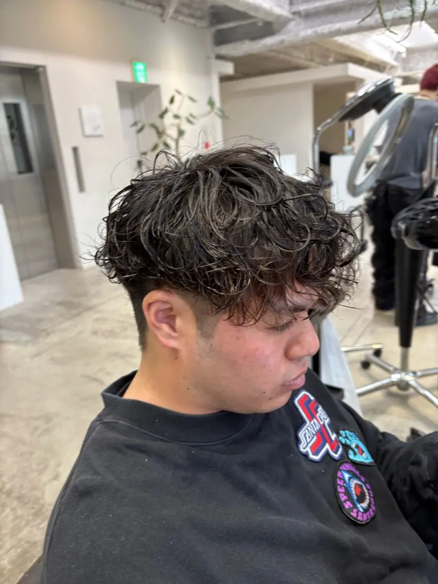 パーマ メンズ カット パーマ ANY/メンズ特化/ シバヤ ユウキのヘアスタイル