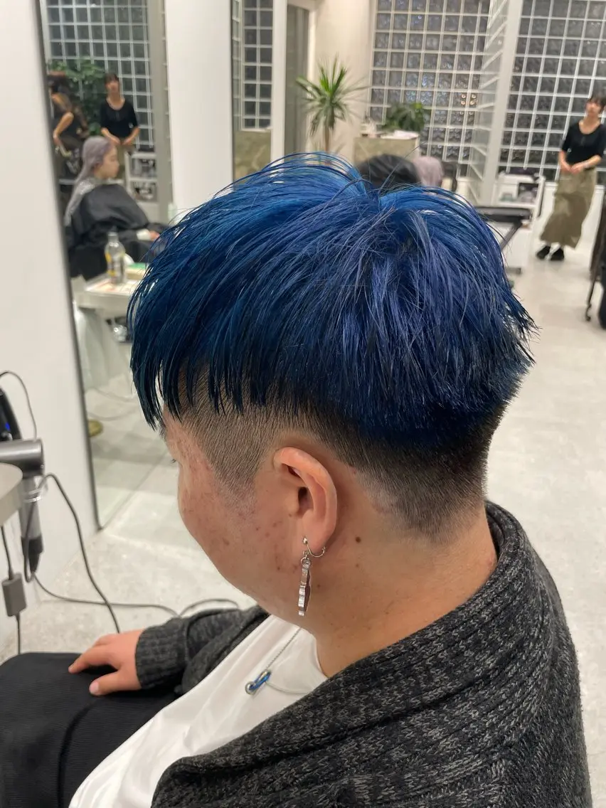 カラー メンズ 無料ショートモデル 募集中❗️秋山ひらいのヘアスタイル