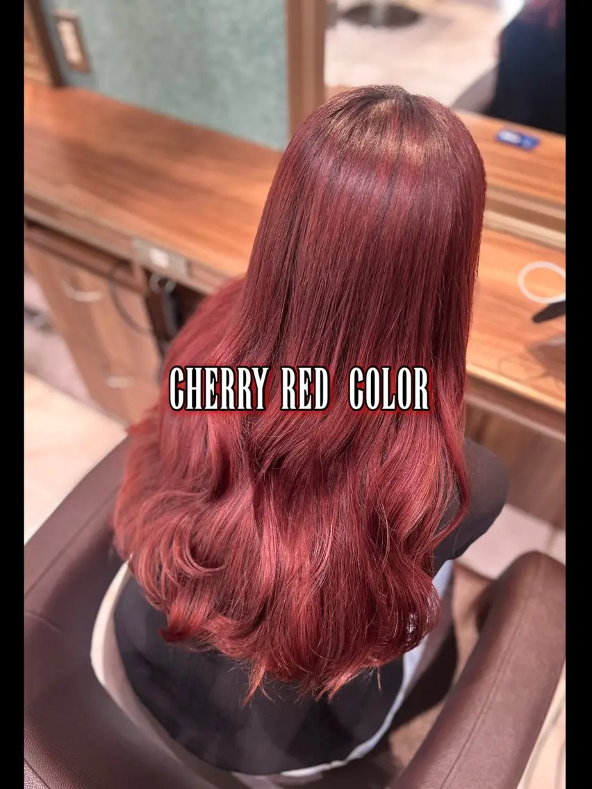 ロング カラー ヘアカラー リノ🖤艶髪 カラー🖤🇰🇷のヘアスタイル