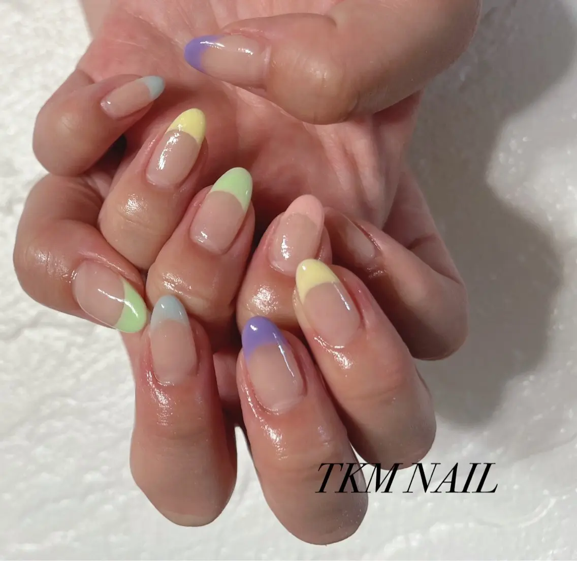 ネイル フレンチネイル シンプルネイル ______ TKM  NAILのネイルデザイン