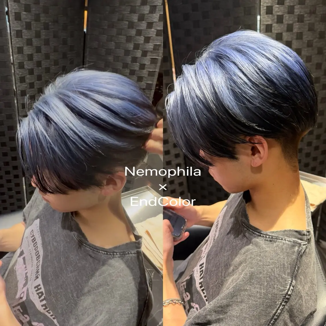 カラー メンズ メンズ韓国風 ブルーカラー カット ヘアカラー メンズカット/ 江下翔瑛のヘアスタイル