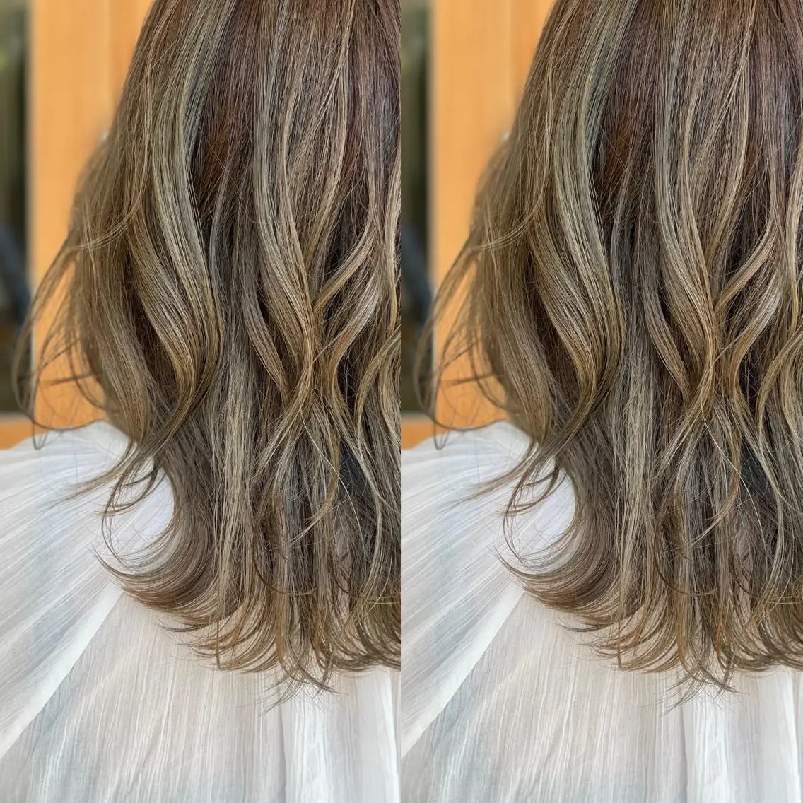 セミロング カラー ヘアカラー トリートメント Snaly カラー特化ページのヘアスタイル