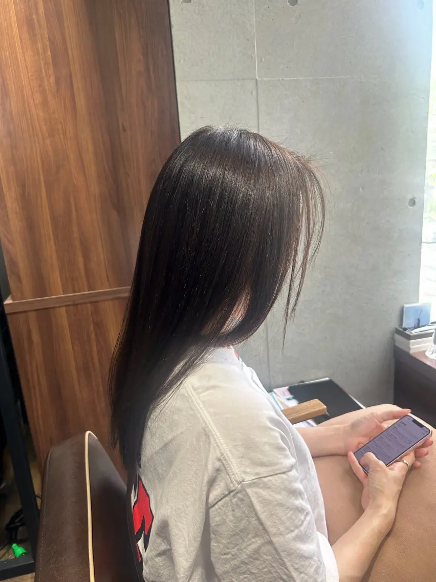 ロング カラー ヘアカラー ヘルシー/ナチュラル ハイライト・カラーのヘアスタイル