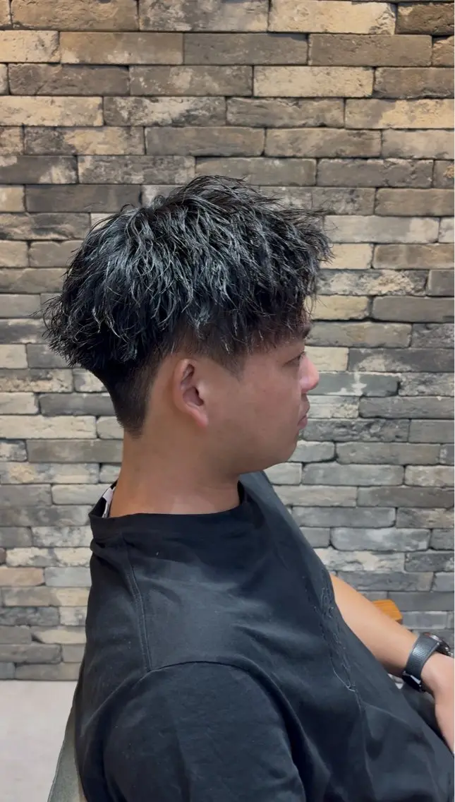ショート パーマ メンズ メンズサロン リョウタのヘアスタイル
