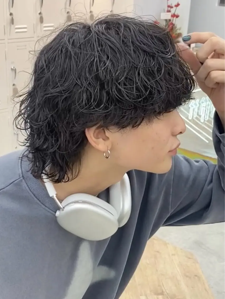 パーマ メンズ カット パーマ メンズ特化/パーマ /縮毛矯正/山本千太のヘアスタイル