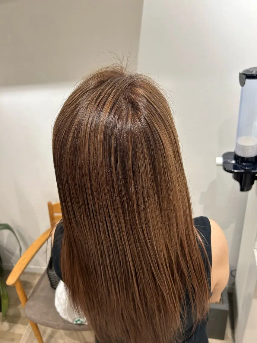 ロング カラー 中平 稜のヘアスタイル