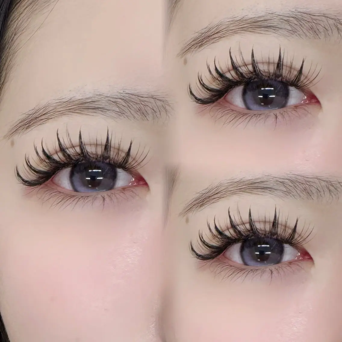 🎀ワンホンデザイン🎀※120束　フラットラッシュ×3Dボリュームラッシュ※リペア不可の写真