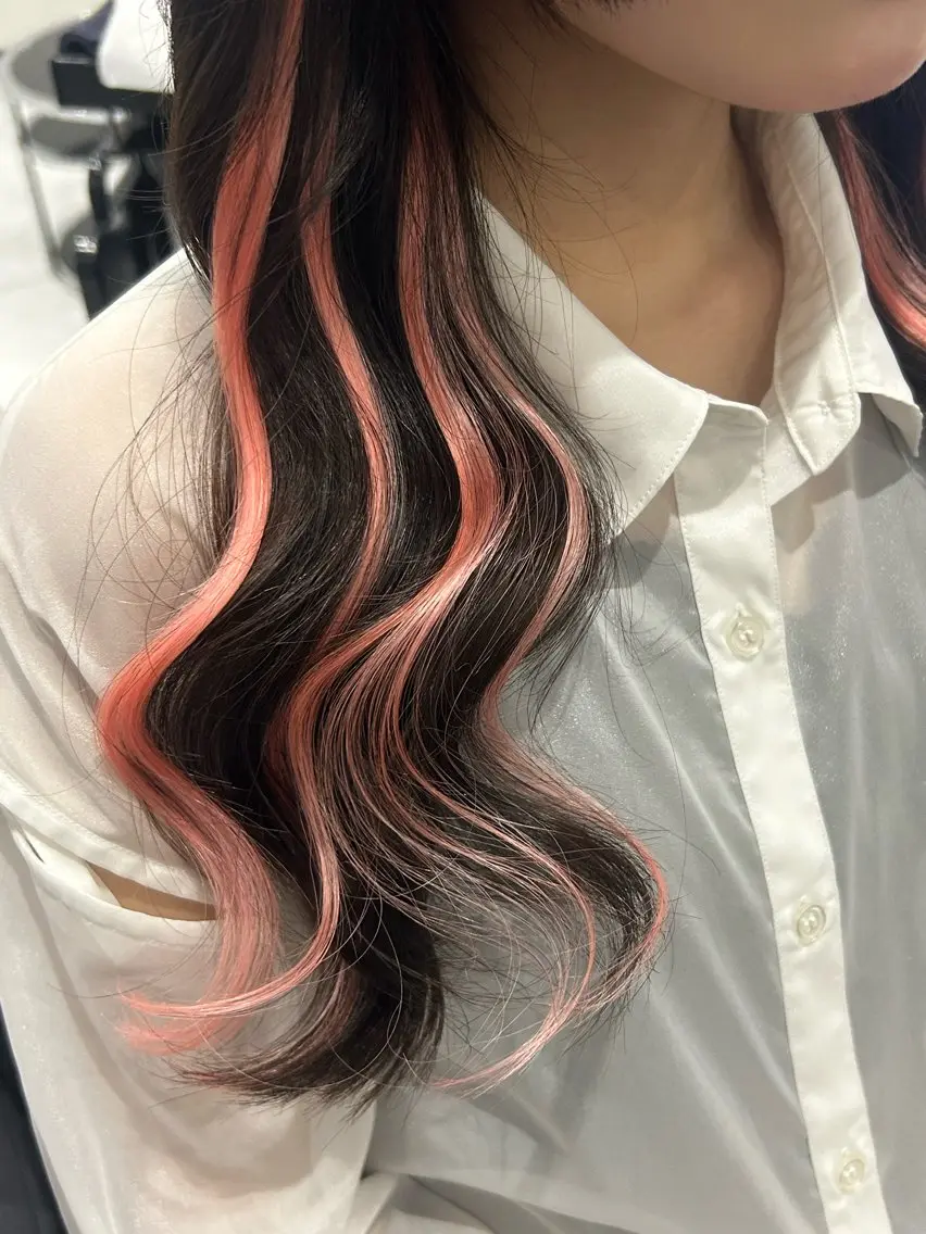 ロング カット エクステ 長田 麻友子のヘアスタイル