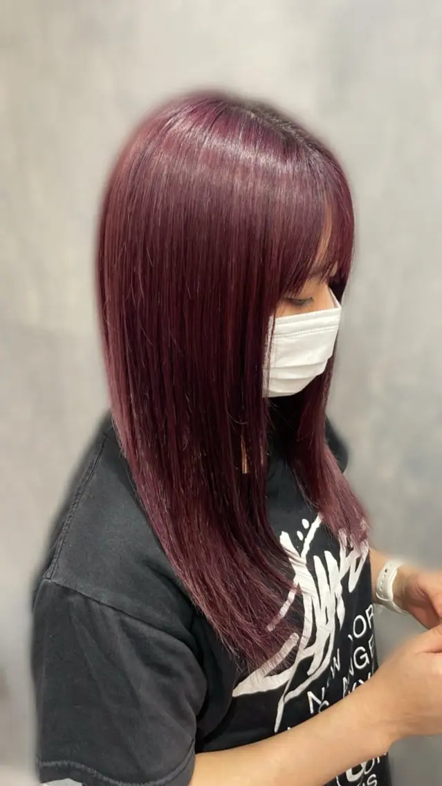 ロング カラー ヘアカラー 中村 暖のヘアスタイル
