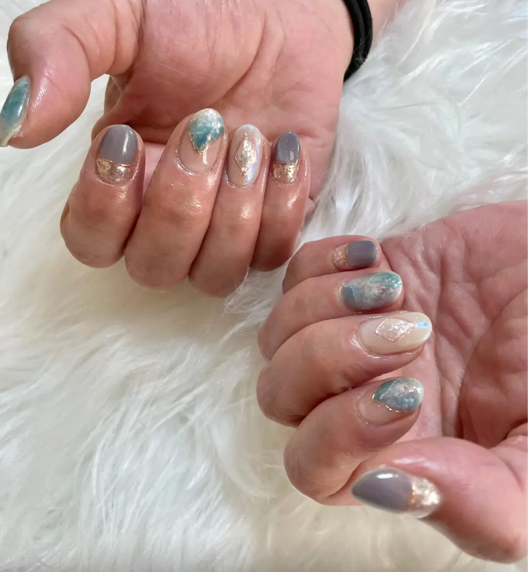 ネイル ハンドネイル nail salon HIRUKANAのネイルデザイン