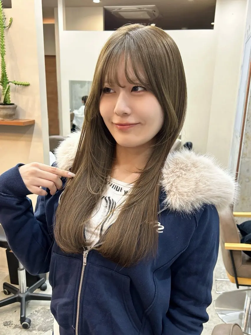 透明感カラー💖ブリーチなしでなりたい髪色に!!の写真