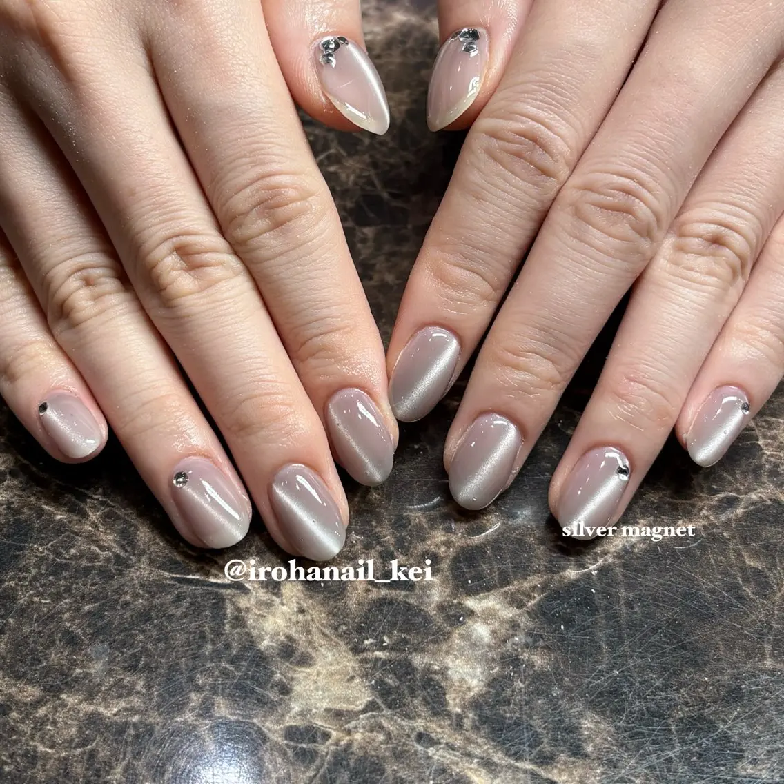 ネイル マグネットネイル IROHA NAIL_けい🐶のネイルデザイン