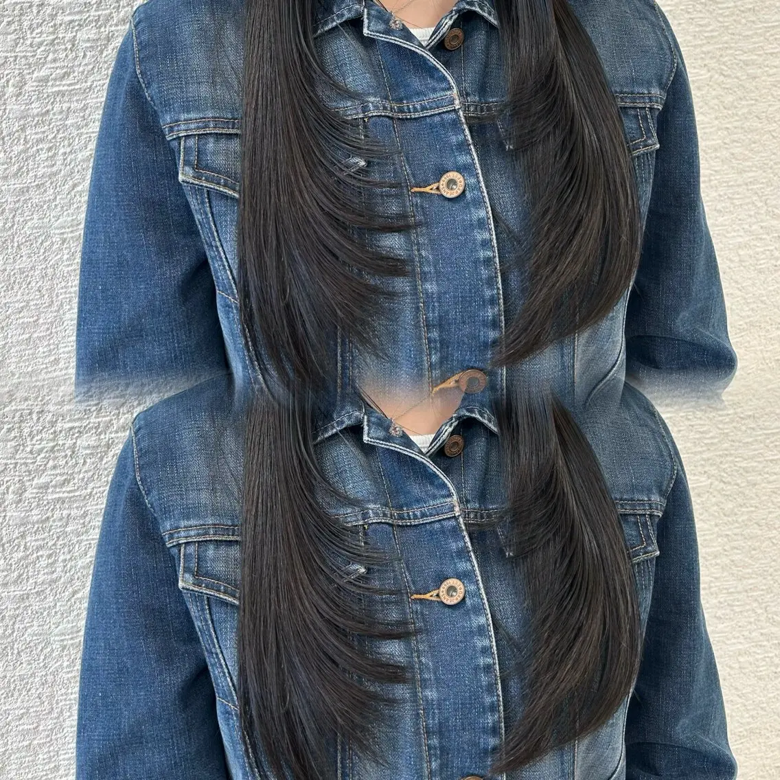 ロング カラー 透明感カラー レイヤーカット ヘアカラー トリートメント ヘアセット ベージュ/つや髪/ レイヤー／ゆいなのヘアスタイル
