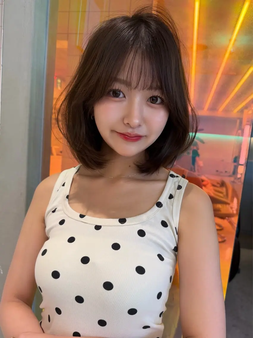 ミディアム カラー カット ヘアカラー トリートメント 🍀小川大輔🍀 ボブ/ブリーチ🥇のヘアスタイル