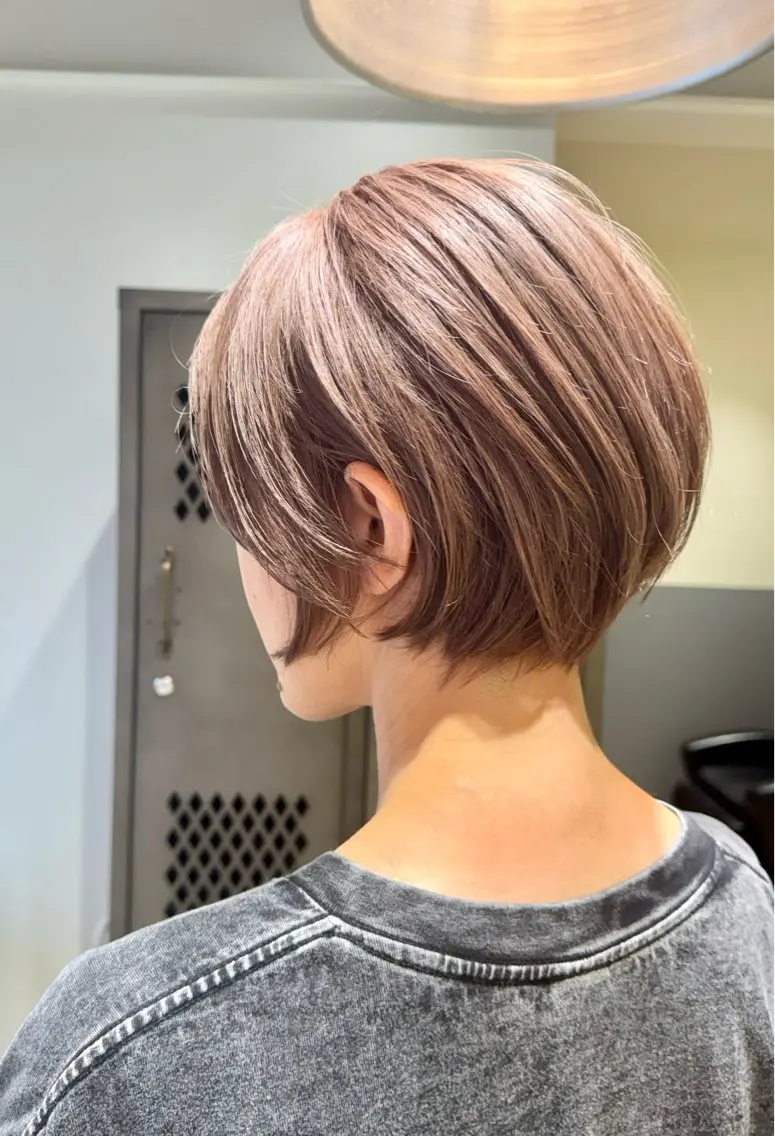 ショート カラー ヘアカラー トリートメント 園田 将士のヘアスタイル
