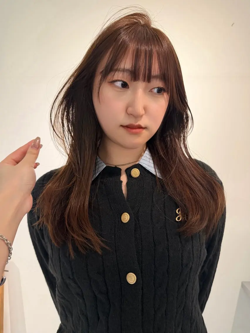 ロング レイヤーカット 蘭々/レイヤーカット /ナチュラルヘアのヘアスタイル