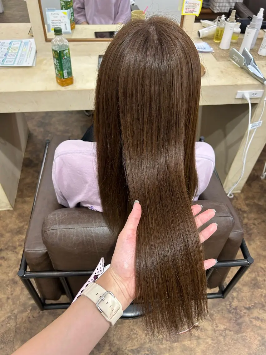 ロング ヘアカラー トリートメント YUIMARL SUZUKAのヘアスタイル