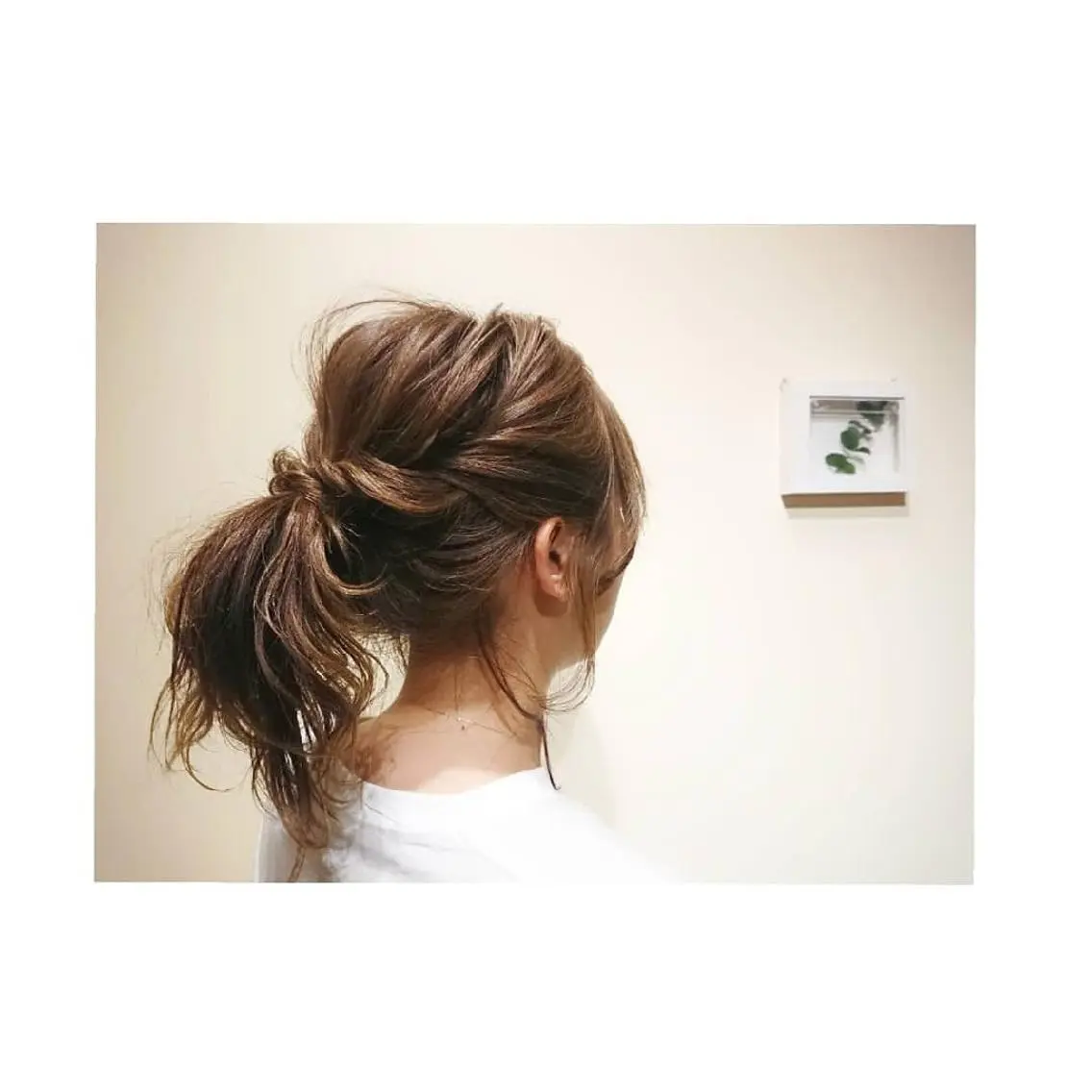 ミディアム カラー ベージュカラー ◎モチマル チアキ◎のヘアスタイル